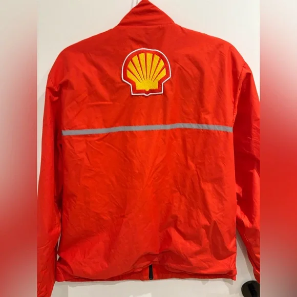 Shell Red Ferrari Windbreaker Jacket - Picture 3 of 6